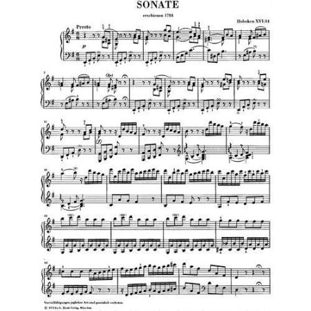 Slika HAYDN:PIANO SONATA E-MINOR HOB XVI:34