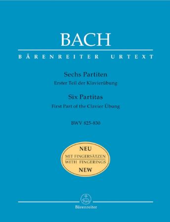 Slika BACH J.S.:SIX PARTITAS  BWV 825-830 WITH FINGERINGS