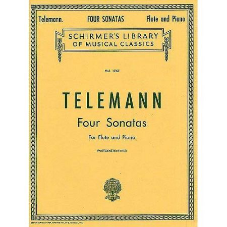 TELEMANN: FOUR SONATAS FLUTE AND PIANO