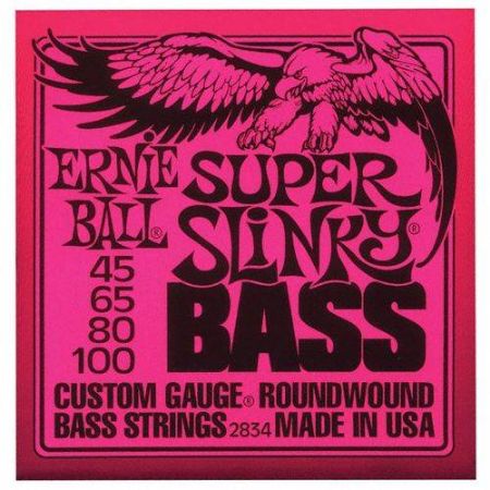 Slika ERNIE BALL strune za bas kitaro SET 2834 BASS 045-100