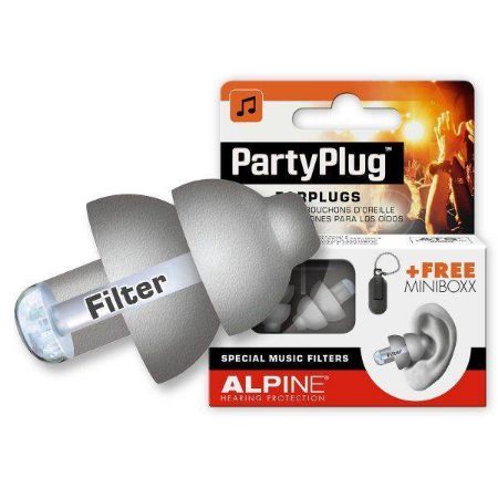 Čepki za ušesa Alpine PartyPlug silver grey