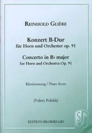 GLIERE:KONZERT B-DUR HORN AND PIANO