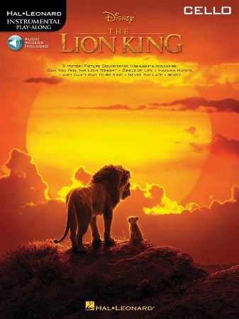 THE LION KING PLAY ALONG CELLO +AUDIO ACC.