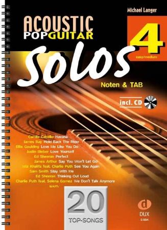 LANGER:ACOUSTIC POP GUITAR SOLOS 4  +CD
