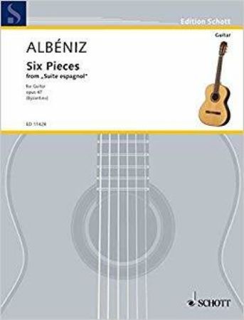 ALBENIZ I.:SIX PIECES FOR GUITAR