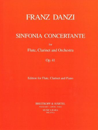 DANZI:SINFONIA CONCERTANTE FOR CLARINET,FLUTE AND ORC.OP.41