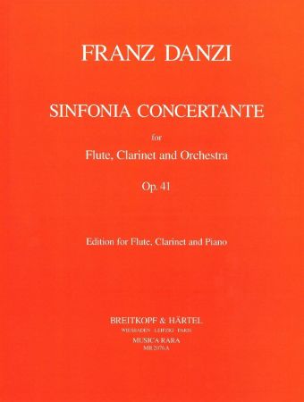 DANZI:SINFONIA CONCERTANTE FOR CLARINET,FLUTE AND ORC.OP.41