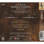 BACH J.S.:MARKUS PASSION BWV 247(1744)/SAVALL  2CD