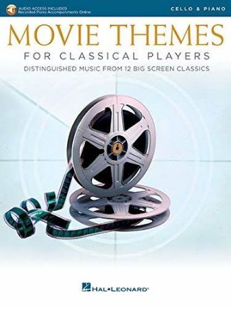 MOVIE THEMES FOR CLASSICAL PLAYERS CELLO & PIANO + AUDIO ACC.