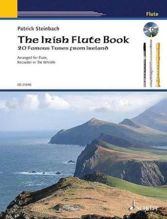 THE IRISH FLUTE BOOK FOR FLUTE,RECORDER OR TIN WHISTLE +CD