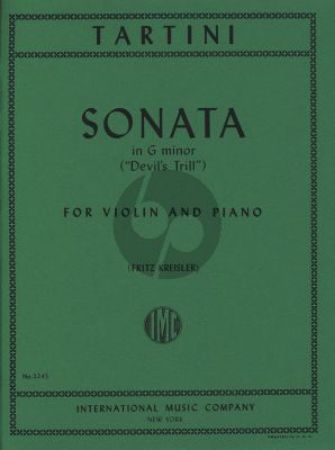 TARTINI G:SONATA IN G-MINOR"DEVIL'S TRILL