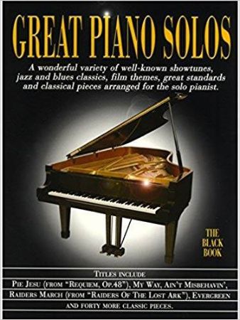 GREAT PIANO SOLOS-BLACK BOOK