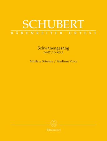SCHUBERT:SCHWANENGESANG D 957/D 965A MEDIUM VOICE