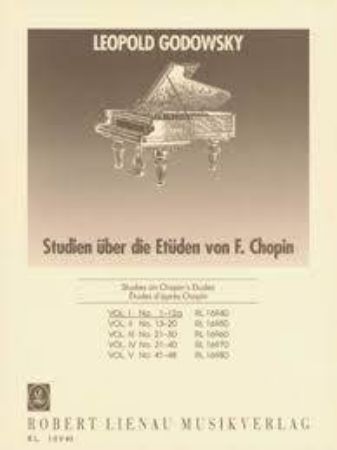 GODOWSKY/CHOPIN:STUDIES ON CHOPIN'S ETUDES VOL.1 NO.1-12a