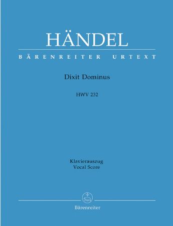 HANDEL:DIXIT DOMINUS HWV 232 VOCAL SCORE