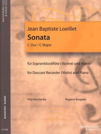 LOEILLET:SONATA C-DUR SOPRANBLOCKFLOTE UND KLAVIER