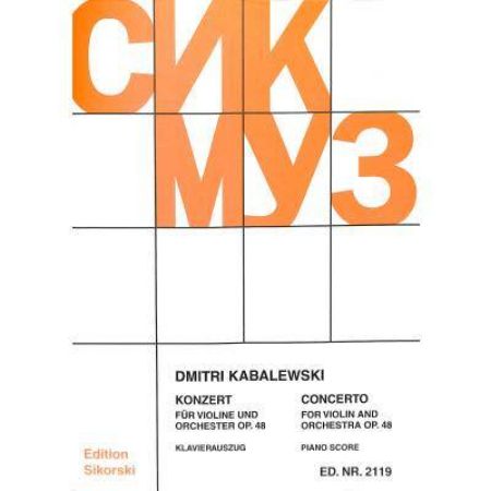 KABALEWSKI:CONCERTO FOR VIOLIN AND PIANO OP.48