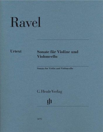 RAVEL:SONATA FOR VIOLIN AND CELLO