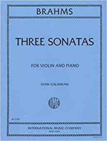 BRAHMS:THREE SONATAS FOR VIOLIN AND PIANO