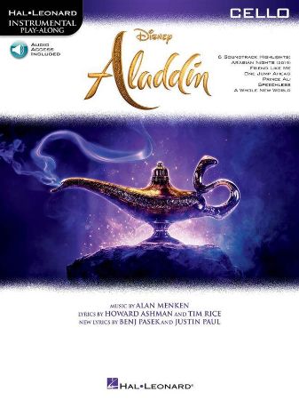 DISNEY ALADDIN PLAY ALONG CELLO +AUDIO ACC.
