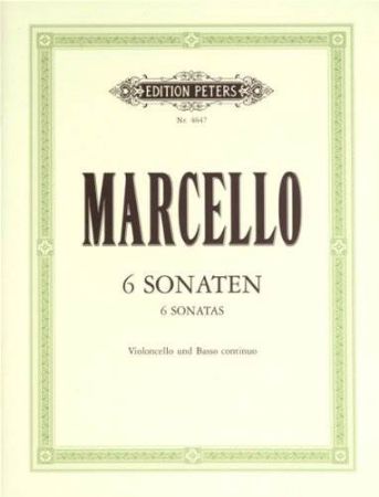 MARCELLO:6 SONATAS CELLO AND PIANO