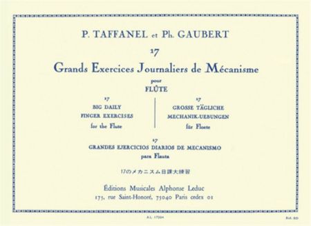 TAFFANEL/GAUBERT:GRANDE EXERCICES JOURNALIERS DE MECANISME