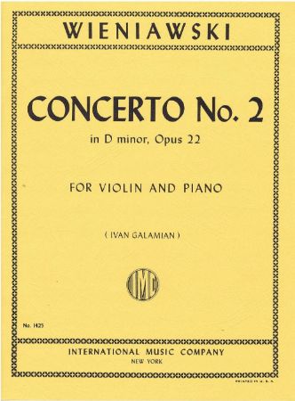 WIENIAWSKI H:CONCERTO NR.2 IN D-MIN OP.22