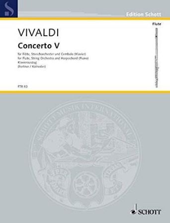 VIVALDI A.:CONCERTO V FOR FLUTE AND PIANO