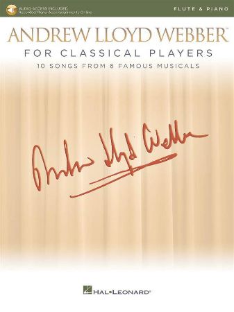 ANDREW LLOYD WEBBER FOR CLASSICAL PLAYERS FLUTE AND PIANO+AUDIO ACC.