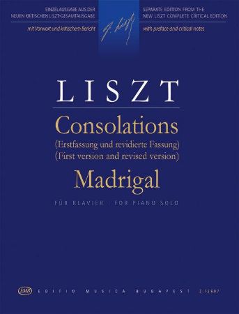LISZT F.:CONSOLATIONS/MADRIGAL PIANO