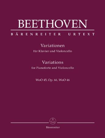 BEETHOVEN:VARIATIONS FOR VIOLONCELLO AND PIANO