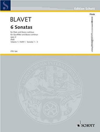 BLAVET-6 SONATAS OP.2 VOL. 1-3