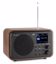 Milan DAB+ Radio with Battery Wood 15w