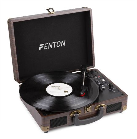 Fenton gramofon RP115B with BT Brown Wood