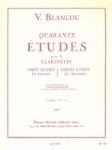 BLANCOU V.: 40 ETUDES POUR CLARINETTE 2