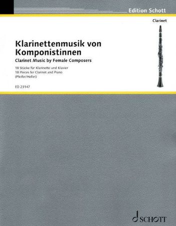 CLARINET MUSIC BY FEMALE COMPOSERS 18 PIECES CLARINET & PIANO