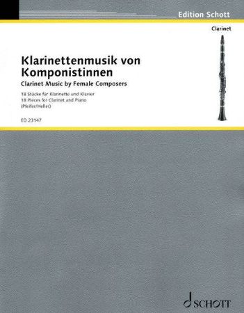 CLARINET MUSIC BY FEMALE COMPOSERS 18 PIECES CLARINET & PIANO