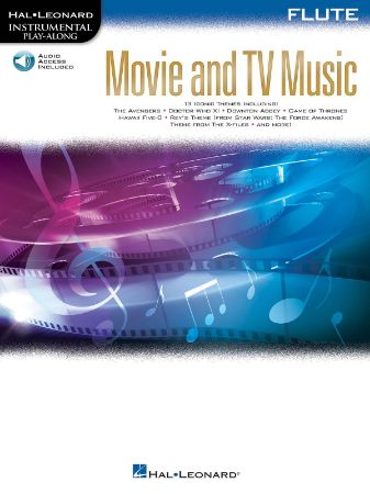 MOVIE AND TV MUSIC PLAY ALONG FLUTE+AUDIO ACC.