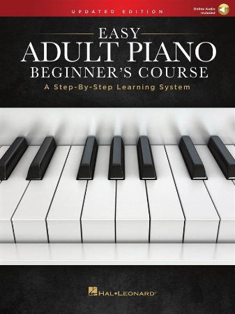 EASY ADULT PIANO BEGINNER'S COURSE+ONLINE AUDIO