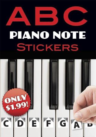 ABC PIANO NOTE STICKERS(NALEPKE)