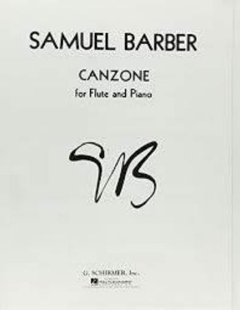 BARBER:CANZONE FOR FLUTE AND PIANO
