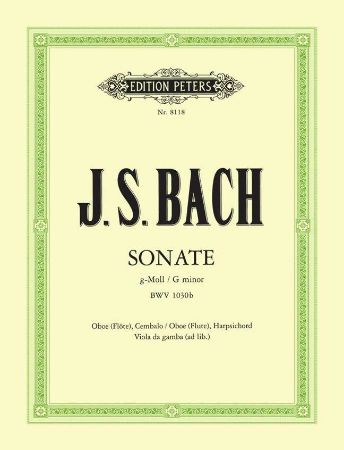 BACH J.S:SONATE G-MOLL BWV 1030B OBOE(FLUTE)