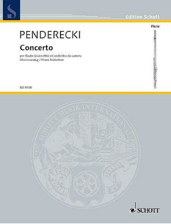 PENDERECKI:CONCERTO FOR FLUTE(CLARINET) AND PIANO