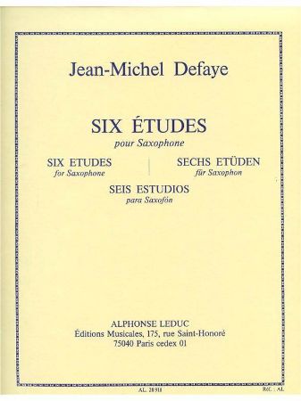 DEFAYE J.M.:SIX ETUDES