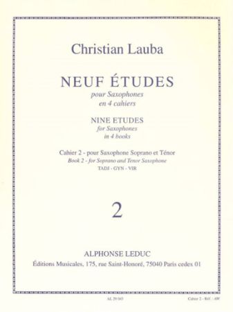 LAUBA C;NEUF ETUDE NR.2, SAX