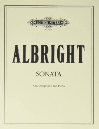 ALBRIGHT;SONATA,.ALT SAX&PIANO