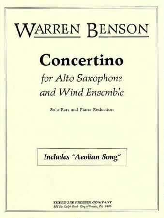 BENSON;CONCERTINO;ALT SAXOPHONE