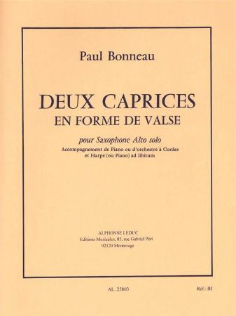 BONNEAU:DEUX CAPRICES EN FORME DE VALSE SAX