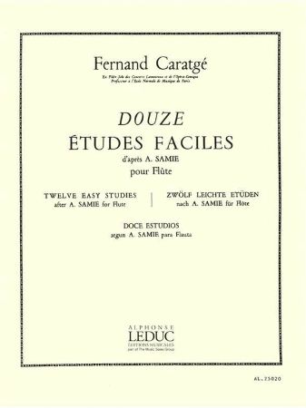 CARATGE:DOUZE ETUDES FACILES FLUTE/12 EASY STUDIES