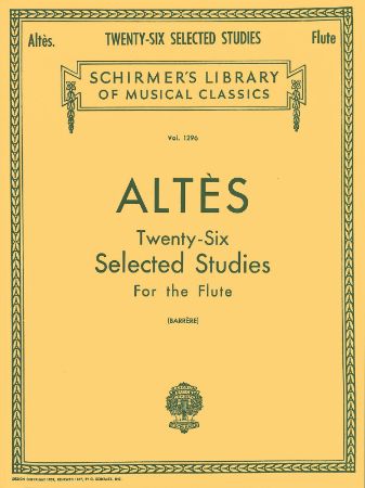 ALTES:26 SELECTED STUDIES FOR FLUTE